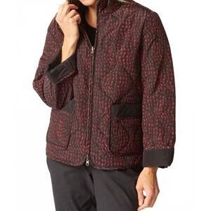 NEW HABITAT reversible quilted market coat in wine